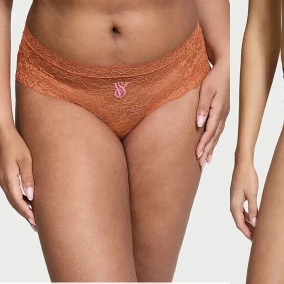 Victoria’s Secret Lace Cheeky Panties 3-Pack L NWT Fall Floral Collection - Picture 1 of 3